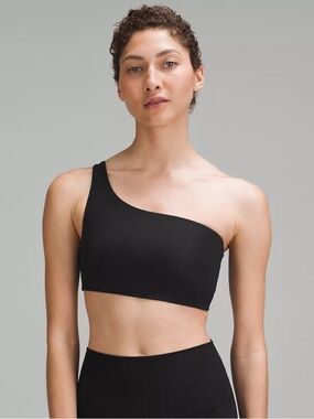 Ribbed Nulu Asymmetrical Yoga Bra